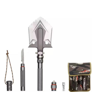 Multi-Function Shovel Head Attachment for Tactical Sticks
